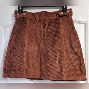 Corduroy Mini Skirt